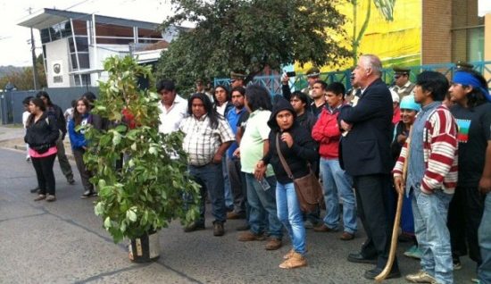 Exterior del tribunal de Angol